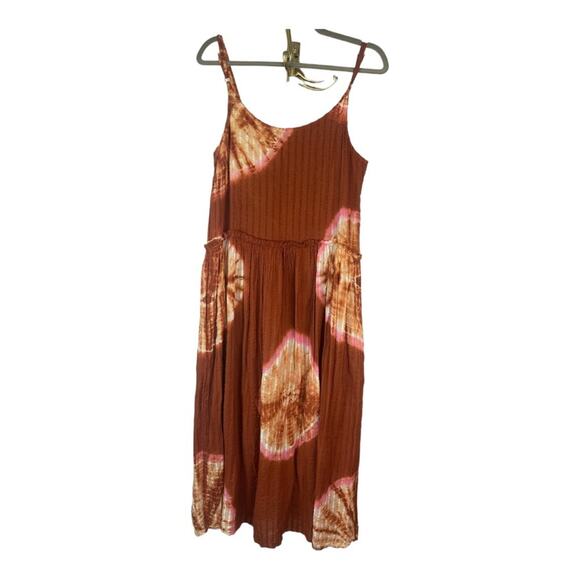 Anthropologie The Odells Tie-Dye Maxi Dress Sleeveless Textured Seersucker Small - Picture 11 of 16
